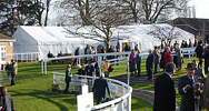 Corporate marquee at racecourse