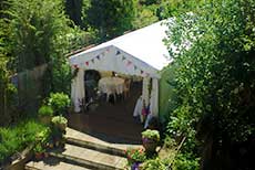 Party Tent in the Garden