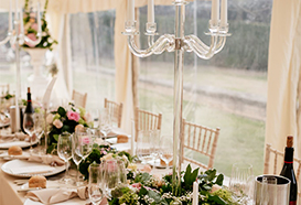 Marquee table decoration