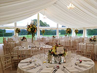 Marquee with panoramic windows